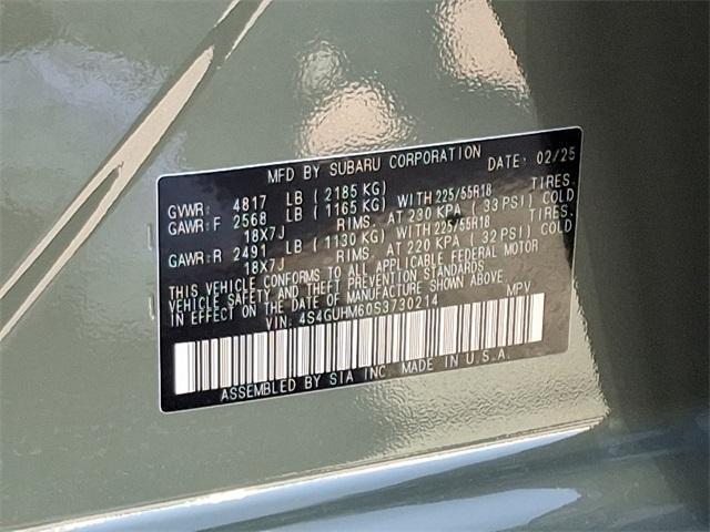 new 2025 Subaru Crosstrek car, priced at $36,432