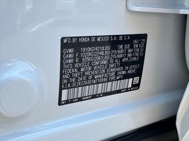 new 2026 Honda HR-V car, priced at $29,550