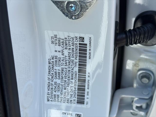 new 2025 Honda Civic Hybrid car, priced at $29,449