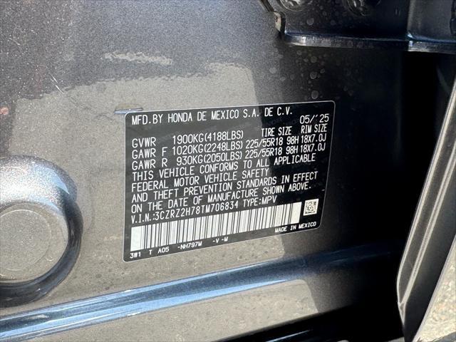 new 2026 Honda HR-V car, priced at $32,945