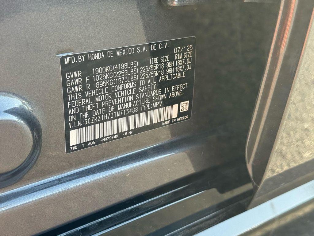 new 2026 Honda HR-V car, priced at $30,319