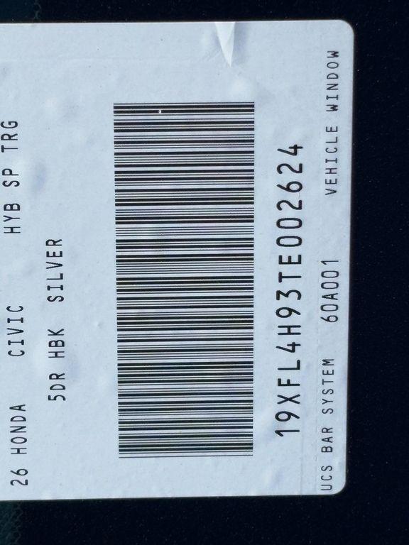 new 2026 Honda Civic Hybrid car, priced at $32,927