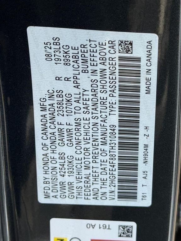 new 2026 Honda Civic Hybrid car, priced at $31,791