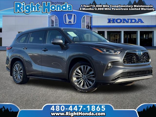 used 2021 Toyota Highlander Hybrid car, priced at $40,181