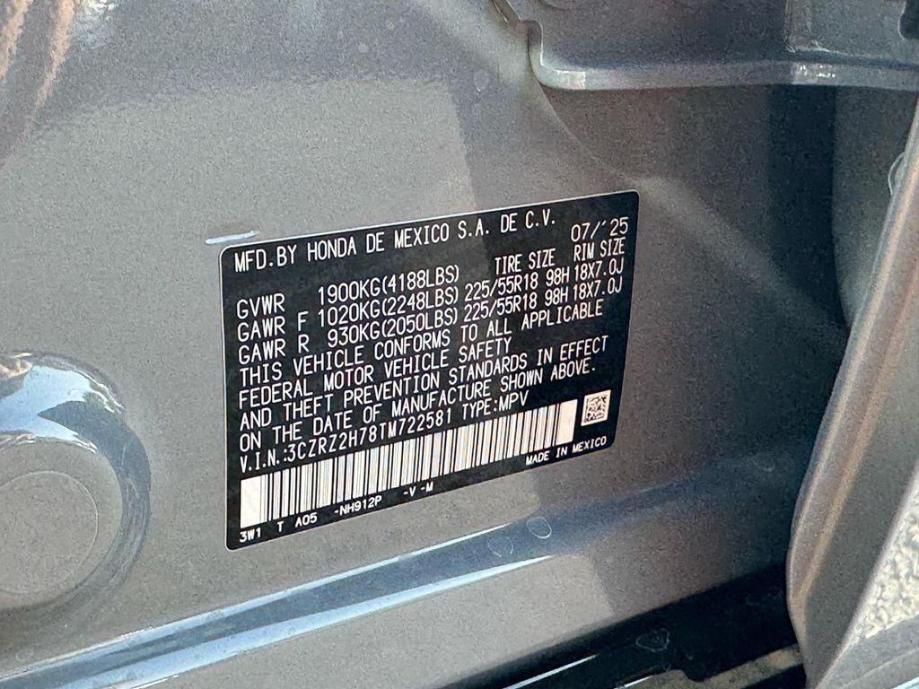 new 2026 Honda HR-V car, priced at $32,196