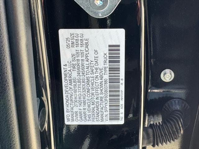 new 2025 Honda Ridgeline car, priced at $43,218