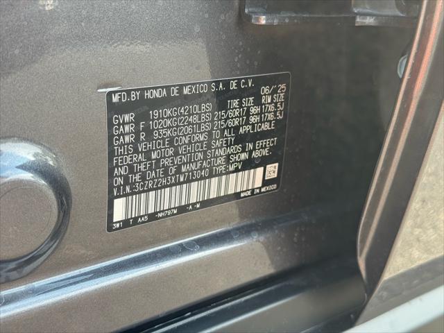 new 2026 Honda HR-V car, priced at $29,095