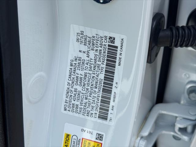 new 2026 Honda Civic Hybrid car, priced at $30,900