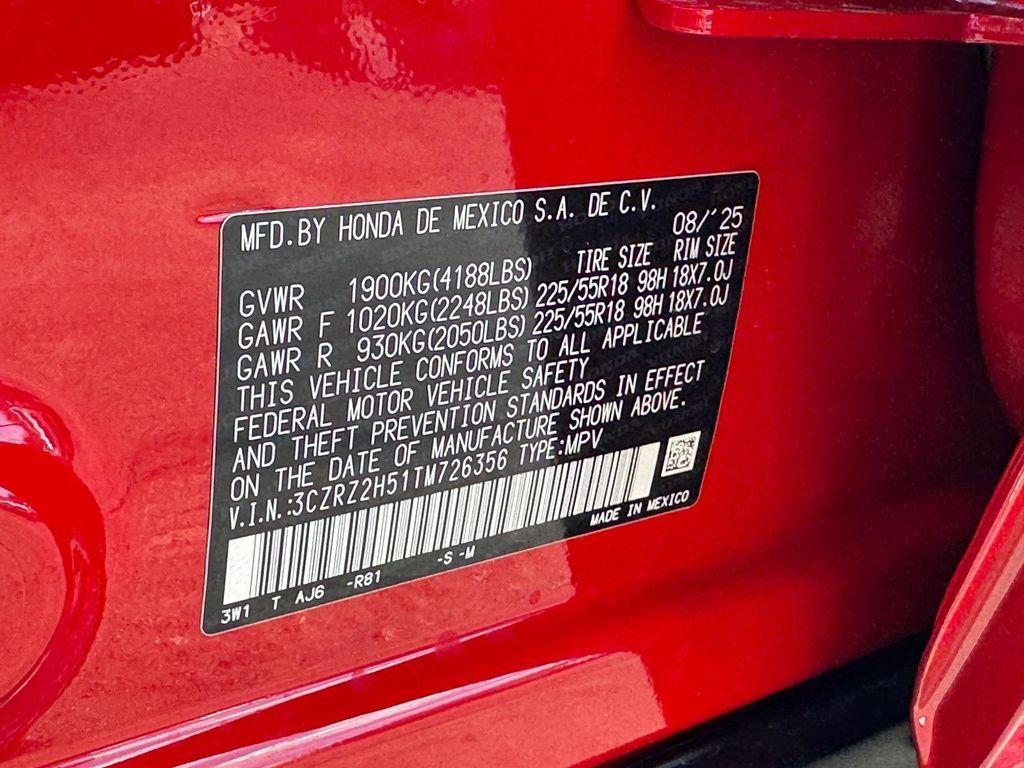 new 2026 Honda HR-V car, priced at $29,845