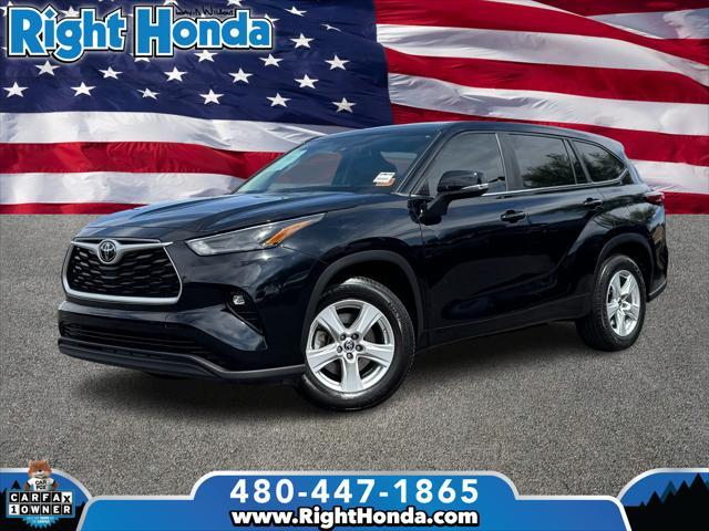 used 2023 Toyota Highlander car, priced at $28,129