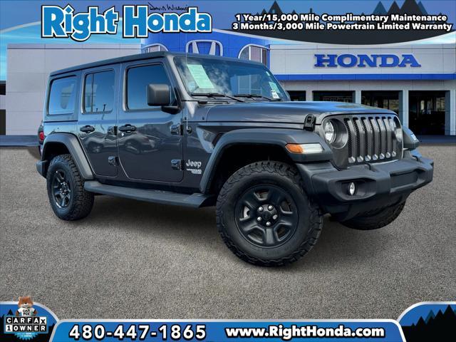 used 2018 Jeep Wrangler Unlimited car, priced at $21,074