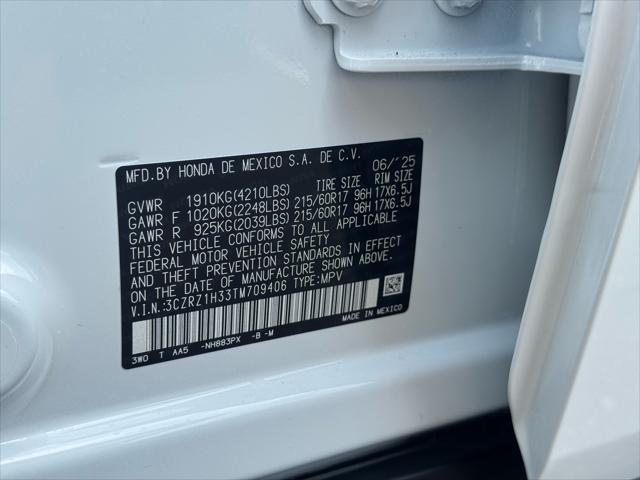 new 2026 Honda HR-V car, priced at $28,050