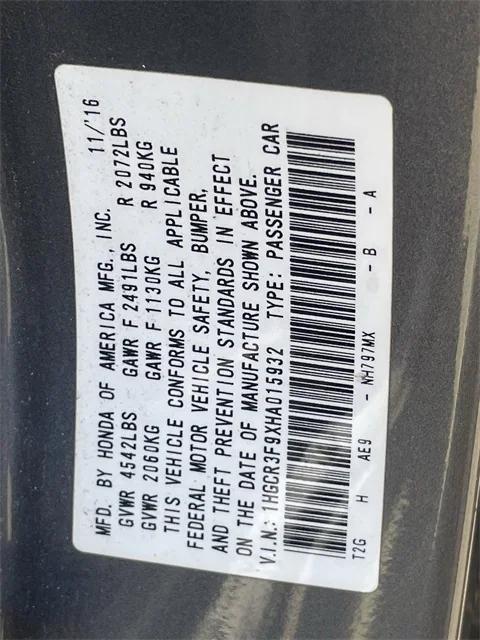 used 2017 Honda Accord car, priced at $14,519