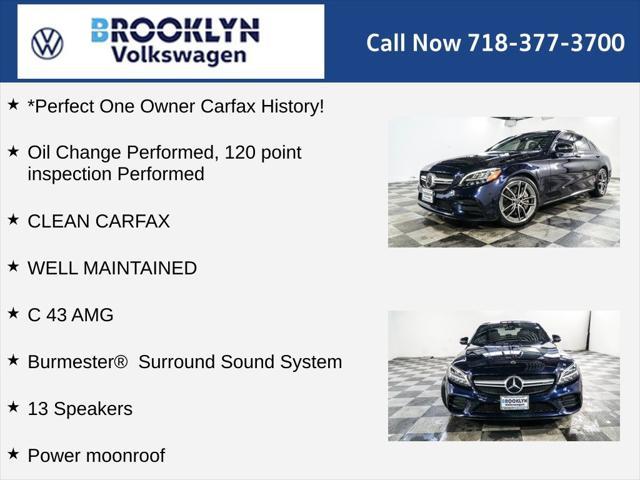 used 2020 Mercedes-Benz AMG C 43 car, priced at $36,596