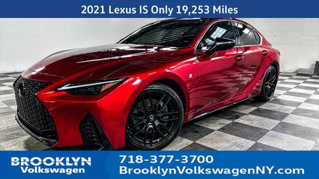 used 2021 Lexus IS 350 car, priced at $42,157
