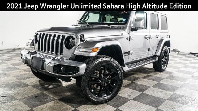 used 2021 Jeep Wrangler Unlimited car, priced at $34,700