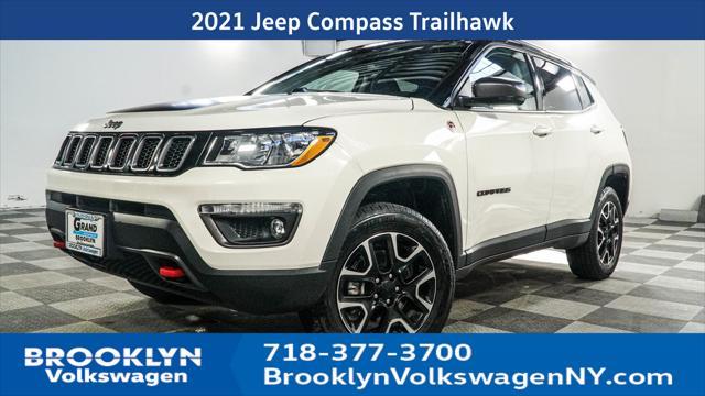used 2021 Jeep Compass car, priced at $19,173