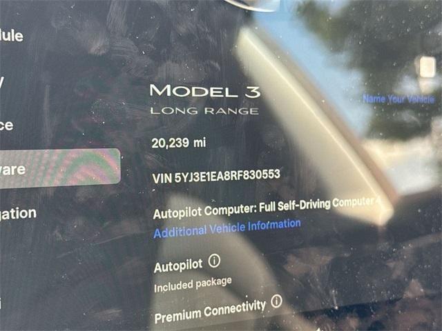 used 2024 Tesla Model 3 car, priced at $31,298