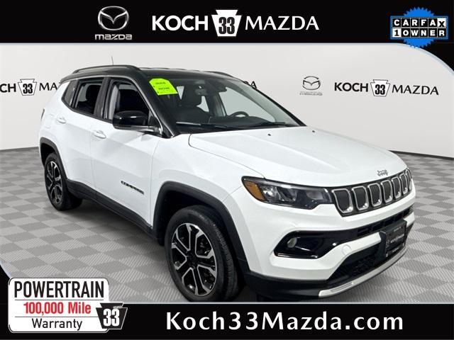 used 2022 Jeep Compass car, priced at $22,834