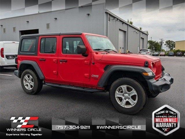 used 2019 Jeep Wrangler Unlimited car, priced at $24,776