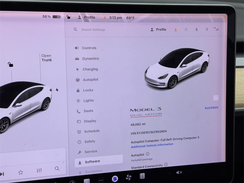 used 2020 Tesla Model 3 car, priced at $24,990