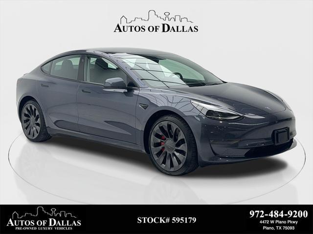 used 2023 Tesla Model 3 car, priced at $35,880