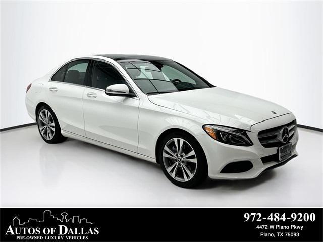 used 2018 Mercedes-Benz C-Class car, priced at $19,990