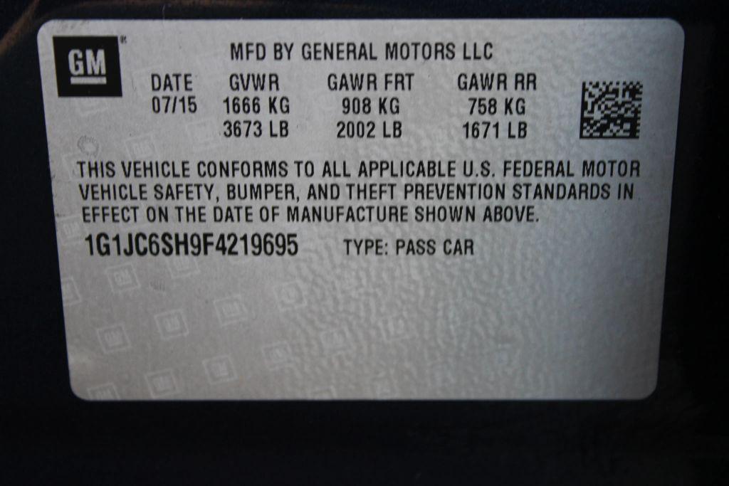 used 2015 Chevrolet Sonic car, priced at $7,100