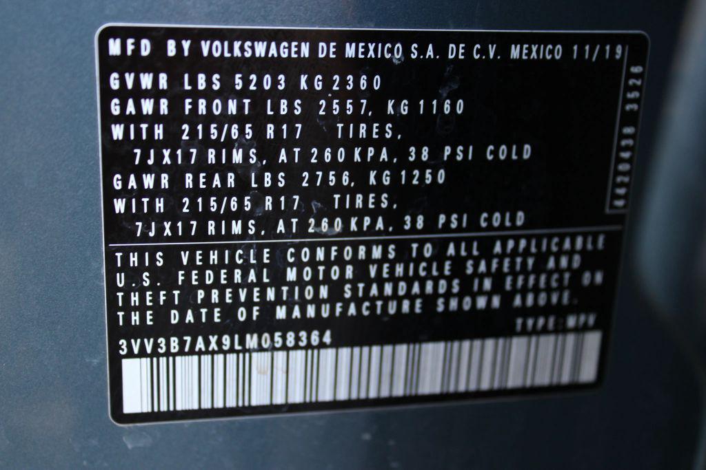 used 2020 Volkswagen Tiguan car, priced at $14,500