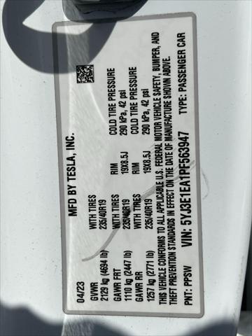 used 2023 Tesla Model 3 car, priced at $24,000