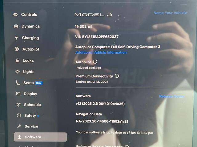 used 2023 Tesla Model 3 car, priced at $24,000
