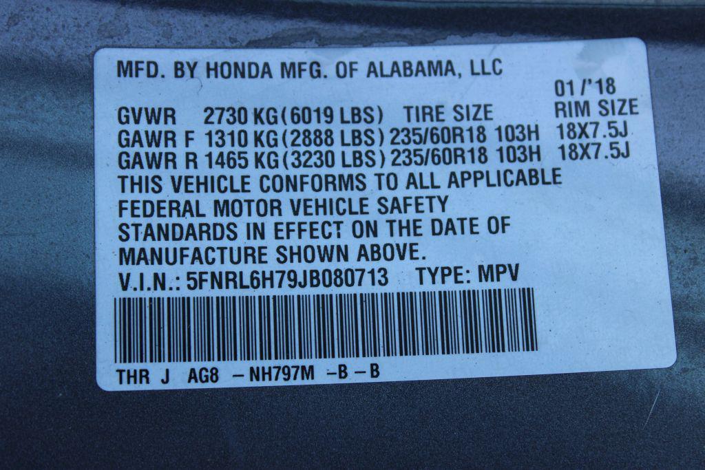 used 2018 Honda Odyssey car, priced at $17,000