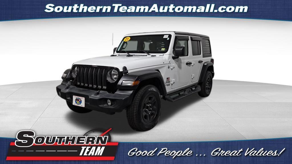 used 2021 Jeep Wrangler Unlimited car, priced at $26,655