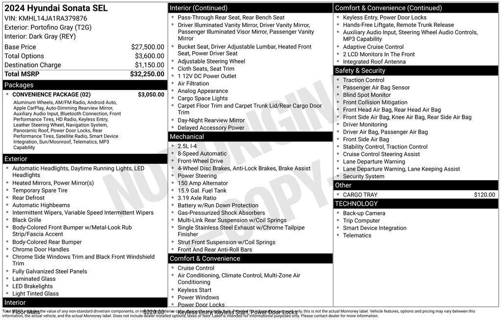 used 2024 Hyundai Sonata car, priced at $25,698