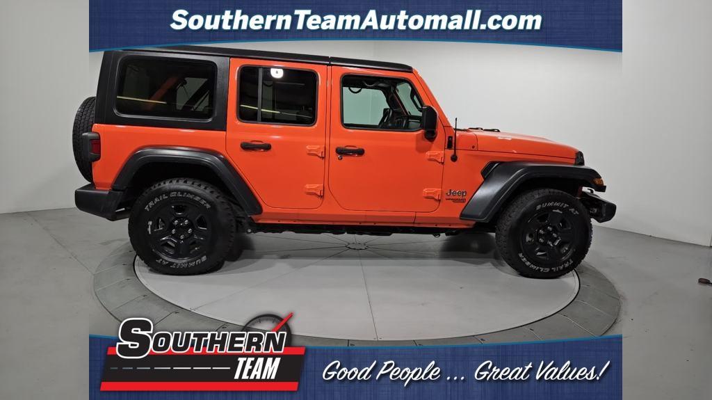 used 2018 Jeep Wrangler Unlimited car, priced at $25,549