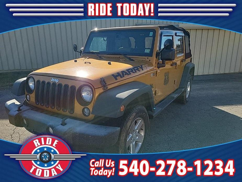 used 2014 Jeep Wrangler Unlimited car, priced at $13,476