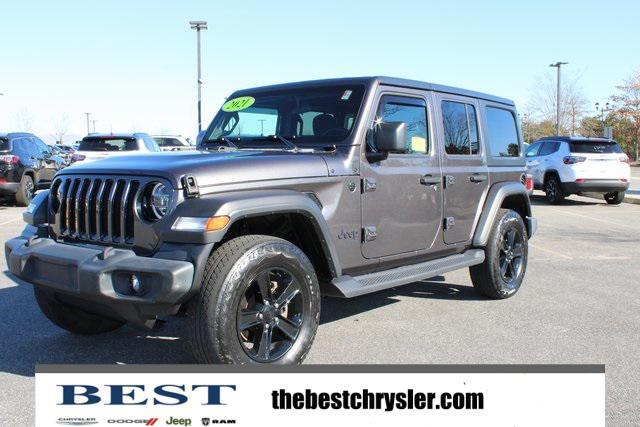 used 2021 Jeep Wrangler Unlimited car, priced at $31,924