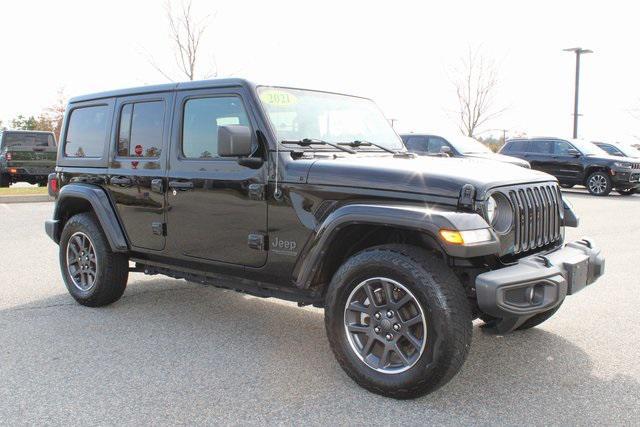 used 2021 Jeep Wrangler Unlimited car, priced at $31,498