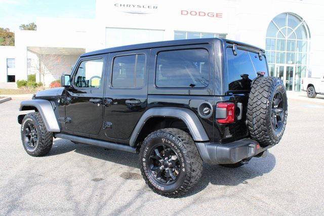 used 2021 Jeep Wrangler Unlimited car, priced at $31,297