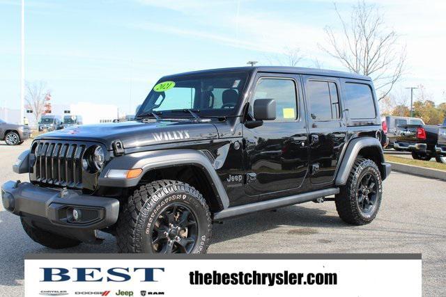 used 2021 Jeep Wrangler Unlimited car, priced at $31,297