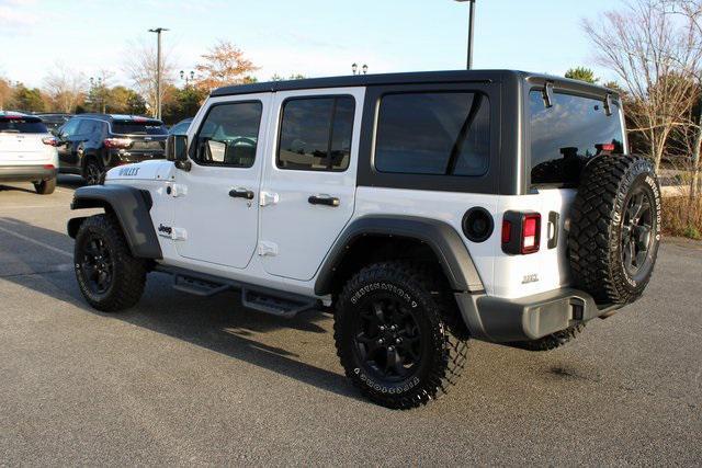 used 2021 Jeep Wrangler Unlimited car, priced at $31,287