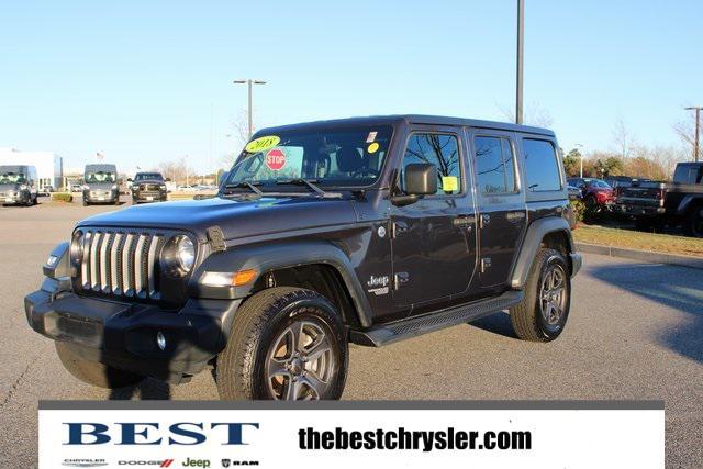 used 2018 Jeep Wrangler Unlimited car, priced at $23,658