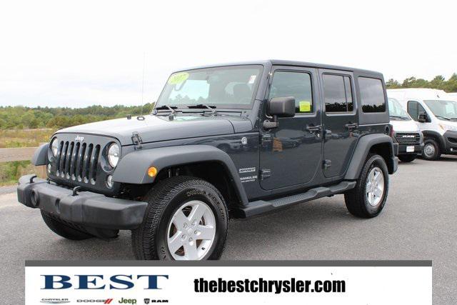 used 2017 Jeep Wrangler Unlimited car, priced at $21,989