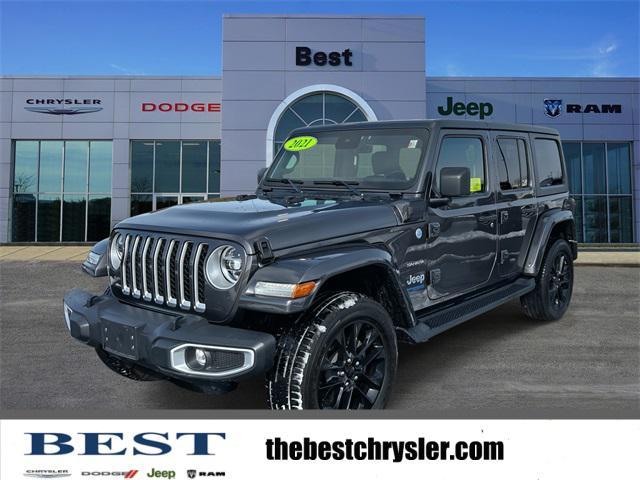 used 2021 Jeep Wrangler Unlimited 4xe car, priced at $33,445