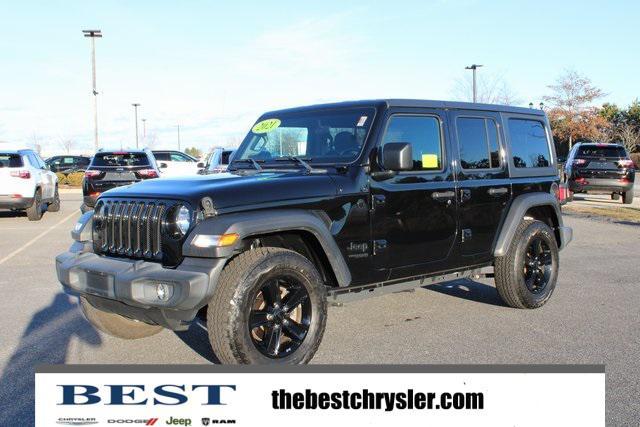 used 2021 Jeep Wrangler Unlimited car, priced at $30,589