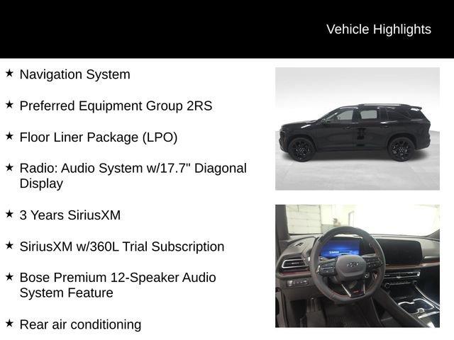 new 2026 Chevrolet Traverse car, priced at $60,019