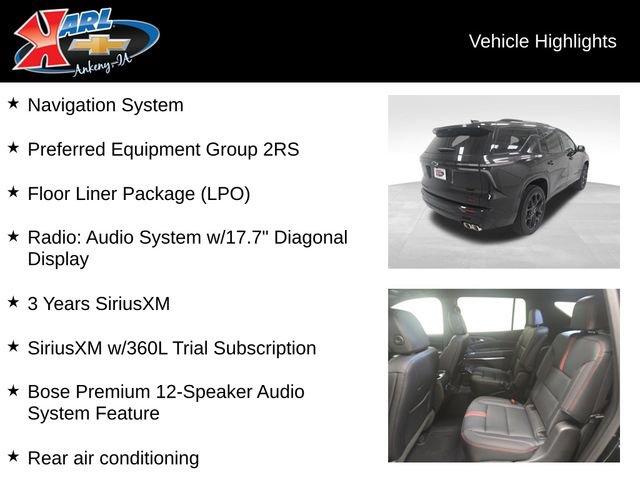 new 2026 Chevrolet Traverse car, priced at $60,019