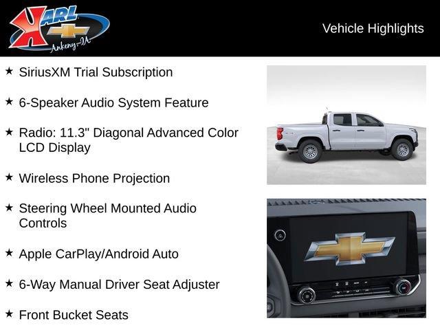 new 2025 Chevrolet Colorado car, priced at $36,395