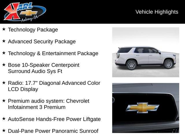 new 2025 Chevrolet Tahoe car, priced at $86,235
