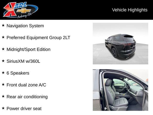 used 2024 Chevrolet Traverse car, priced at $43,987